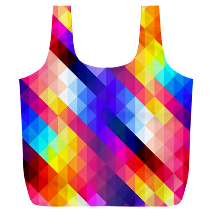 Abstract Background Colorful Pattern Full Print Recycle Bag (XXL)