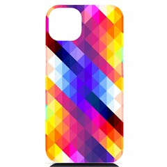 Abstract Background Colorful Pattern Iphone 14 Plus Black Uv Print Case by Semog4