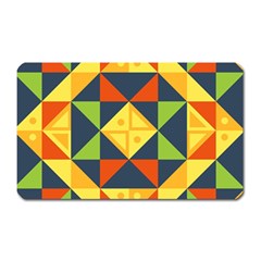 Background Geometric Color Magnet (rectangular) by Semog4