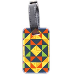 Background Geometric Color Luggage Tag (two Sides) by Semog4