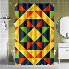 Background Geometric Color Shower Curtain 48  X 72  (small)  by Semog4