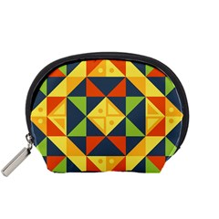 Background Geometric Color Accessory Pouch (small) by Semog4