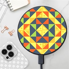 Background Geometric Color Wireless Fast Charger(black) by Semog4