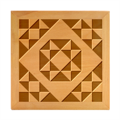 Background Geometric Color Wood Photo Frame Cube