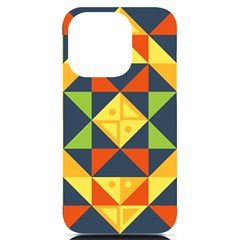 Background Geometric Color Iphone 14 Pro Black Uv Print Case by Semog4