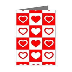 Background Card Checker Chequered Mini Greeting Card