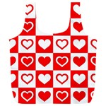 Background Card Checker Chequered Full Print Recycle Bag (XXXL) Back