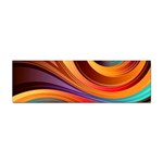 Abstract Colorful Background Wavy Sticker Bumper (100 pack) Front