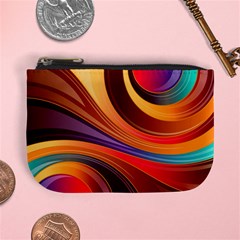 Abstract Colorful Background Wavy Mini Coin Purse by Semog4