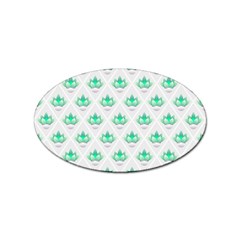 Plant Pattern Green Leaf Flora Sticker Oval (100 Pack) by Semog4