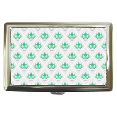 Plant Pattern Green Leaf Flora Cigarette Money Case by Semog4