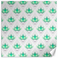 Plant Pattern Green Leaf Flora Canvas 12  X 12  by Semog4