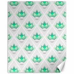 Plant Pattern Green Leaf Flora Canvas 16  X 20  by Semog4