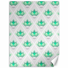 Plant Pattern Green Leaf Flora Canvas 36  X 48  by Semog4