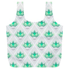 Plant Pattern Green Leaf Flora Full Print Recycle Bag (xxxl) by Semog4