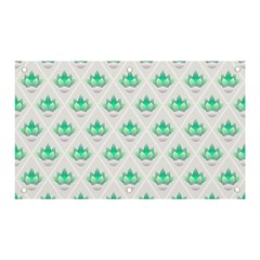 Plant Pattern Green Leaf Flora Banner And Sign 5  X 3  by Semog4