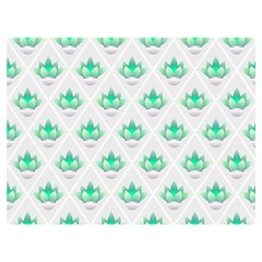 Plant Pattern Green Leaf Flora Two Sides Premium Plush Fleece Blanket (extra Small) by Semog4