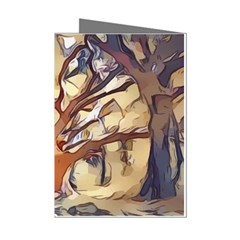 Tree Forest Woods Nature Landscape Mini Greeting Cards (pkg Of 8) by Semog4