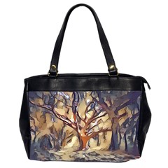 Tree Forest Woods Nature Landscape Oversize Office Handbag (2 Sides) by Semog4