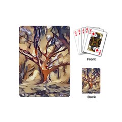 Tree Forest Woods Nature Landscape Playing Cards Single Design (mini) by Semog4