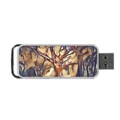 Tree Forest Woods Nature Landscape Portable Usb Flash (one Side) by Semog4