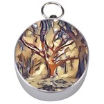 Tree Forest Woods Nature Landscape Silver Compasses Front