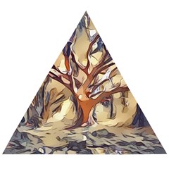 Tree Forest Woods Nature Landscape Wooden Puzzle Triangle by Semog4