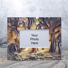 Tree Forest Woods Nature Landscape White Tabletop Photo Frame 4 x6  by Semog4