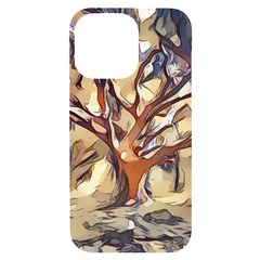 Tree Forest Woods Nature Landscape Iphone 14 Pro Max Black Uv Print Case by Semog4