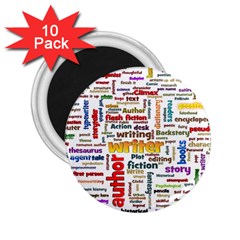 Writing Author Motivation Words 2 25  Magnets (10 Pack)  by Semog4