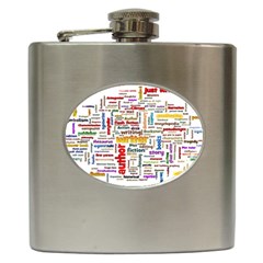 Writing Author Motivation Words Hip Flask (6 Oz) by Semog4