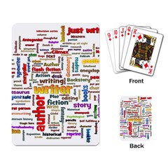 Writing Author Motivation Words Playing Cards Single Design (rectangle) by Semog4