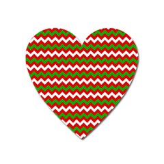 Christmas Paper Scrapbooking Pattern Heart Magnet by Semog4