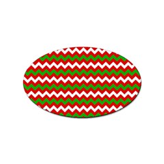 Christmas Paper Scrapbooking Pattern Sticker Oval (10 pack)