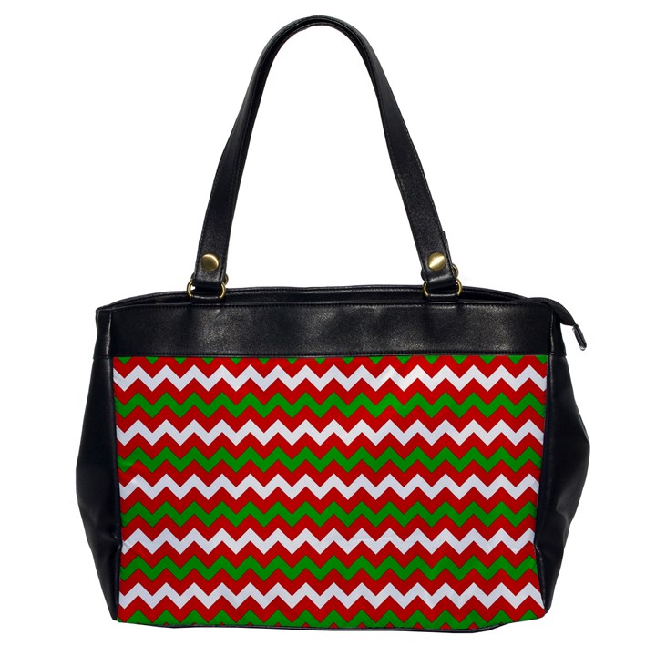 Christmas Paper Scrapbooking Pattern Oversize Office Handbag