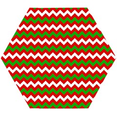 Christmas Paper Scrapbooking Pattern Wooden Puzzle Hexagon