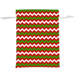 Christmas Paper Scrapbooking Pattern Lightweight Drawstring Pouch (XL) Back