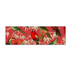 Vintage Tropical Birds Pattern In Pink Sticker Bumper (10 Pack) by CCBoutique