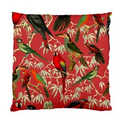 Vintage Tropical Birds Pattern In Pink Standard Cushion Case (two Sides) by CCBoutique