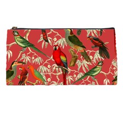 Vintage Tropical Birds Pattern In Pink Pencil Case by CCBoutique