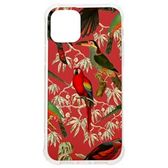 Vintage Tropical Birds Pattern In Pink Iphone 12/12 Pro Tpu Uv Print Case by CCBoutique