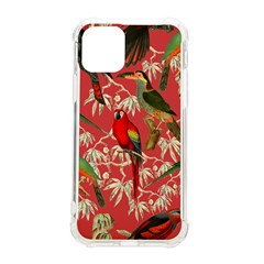 Vintage Tropical Birds Pattern In Pink Iphone 11 Pro 5 8 Inch Tpu Uv Print Case by CCBoutique