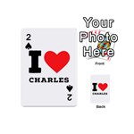 I love Charles  Playing Cards 54 Designs (Mini) Front - Spade2