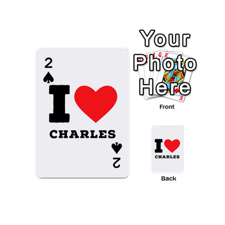 I love Charles  Playing Cards 54 Designs (Mini)