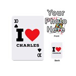 I love Charles  Playing Cards 54 Designs (Mini) Front - Spade10