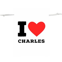 I Love Charles  Lightweight Drawstring Pouch (xl) by ilovewhateva