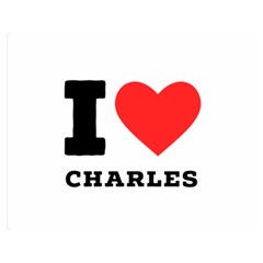 I Love Charles  Premium Plush Fleece Blanket (medium) by ilovewhateva