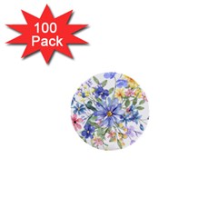 Flower 1  Mini Buttons (100 Pack)  by zappwaits