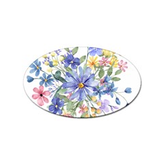 Flower Sticker (oval) by zappwaits