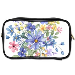 Flower Toiletries Bag (two Sides) by zappwaits